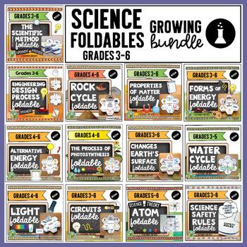 Preview of Science Interactive Notebook foldables - Back-to-School - <GROWING BUNDLE></p>
<p>