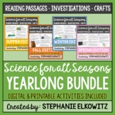 Seasonal Science Reading Passages & Activities Bundle | Pr