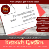 Science how to write a research question lesson plan and w