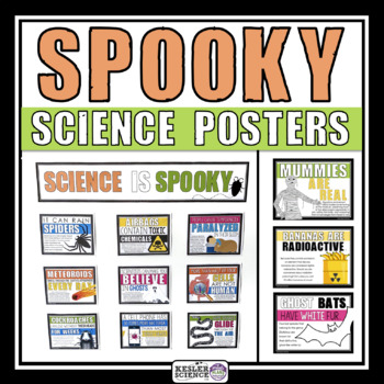 Preview of Science is Spooky - Bulletin Board Classroom Posters for Halloween
