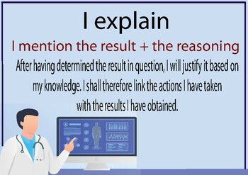 Preview of Science lab sign "I explain" poster wall