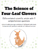 Science of Four-Leaf Clovers Article | St. Patrick's Day |