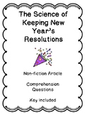 Science of Keeping New Year's Resolutions - Reading Compre