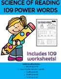 Science of Reading 109 Power Words Worksheets