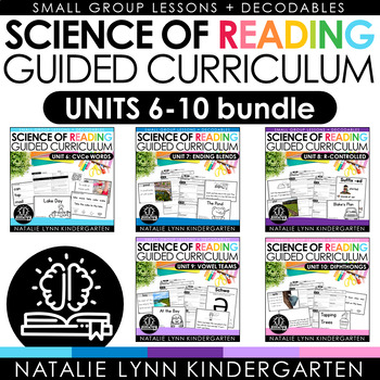 Preview of Science of Reading 1st and 2nd Grade Guided Curriculum UNITS 6-10 Decodables
