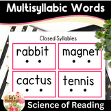 Bundle Blending and Decoding Multisyllabic Words Flashcard