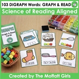 Science of Reading Aligned DIGRAPHS Graph and Read Cards
