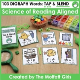 Science of Reading Aligned DIGRAPHS Tap and Blend