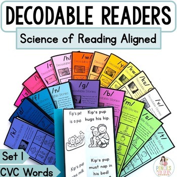 Preview of Low Prep Science of Reading Aligned Decodable Readers Alphabet Review, & CVC Set
