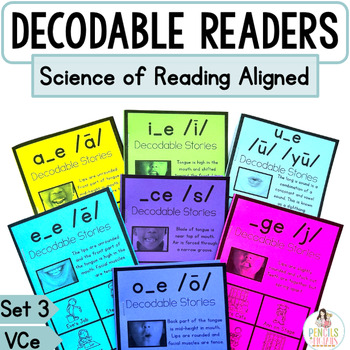 Preview of Science of Reading Aligned Decodable Readers VCe Set with CVC, CCVC, & Digraphs