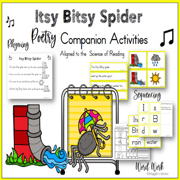 Science of Reading Aligned Itsy Bitsy Spider Nursery Rhyme Activities