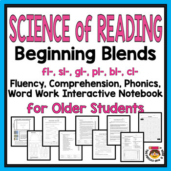 Preview of Science of Reading BEGINNING "L" BLENDS - Fluency, Reading Comprehension & More