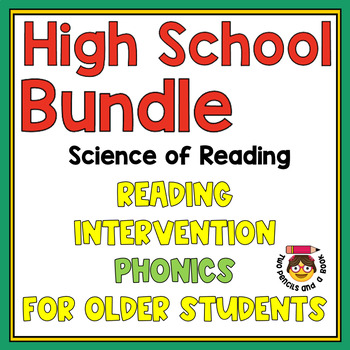 Preview of Science of Reading BUNDLE Multi-Syllable Word Phonics Units for High Schoolers