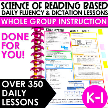 Preview of Science of Reading Guided Practice and Lesson Plans | Kindergarten & First Grade