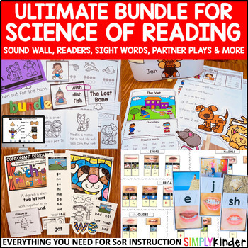 Preview of Science of Reading Bundle: Sound Wall, Decodable Readers, Sight Words, & MORE