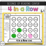 First Grade Phonics Center Science of Reading | 4 in a Row