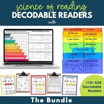 Preview of Decodable Readers & Booklets Science of Reading Comprehension Reading Fluency