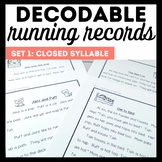 Science of Reading Decodable Running Records Set 1