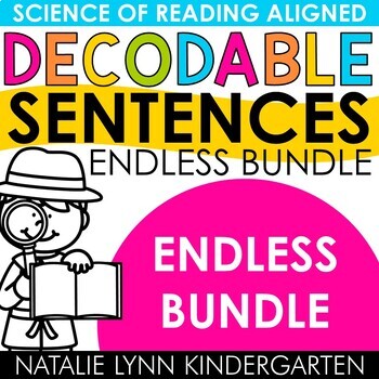 Preview of Science of Reading Decodable Sentences ENDLESS Bundle