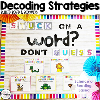 Preview of Science of Reading Decoding Strategies Bulletin Board