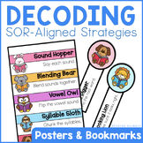 Science of Reading Decoding Strategies Posters and Bookmarks