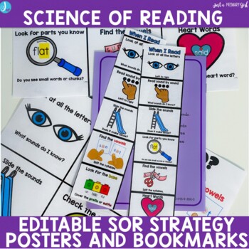 Preview of Science of Reading Decoding Strategies and Bookmarks