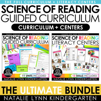 Preview of Science of Reading Guided Curriculum Decodable Readers + Literacy Centers