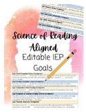 Science of Reading IEP Goals