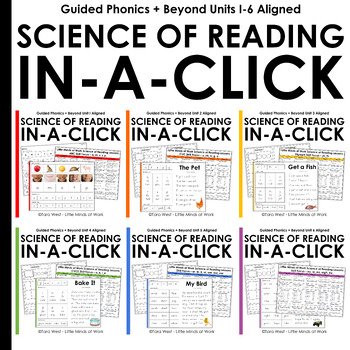 Preview of Science of Reading In-a-Click Lessons THE DISCOUNTED BUNDLE