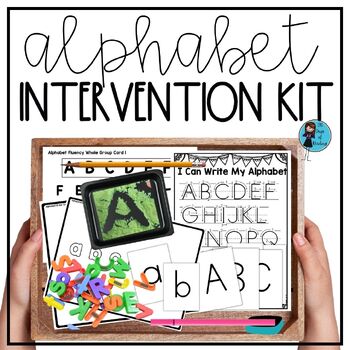 Preview of Alphabet Letter Recognition Intervention Kit for Volunteers or Aides Tutoring