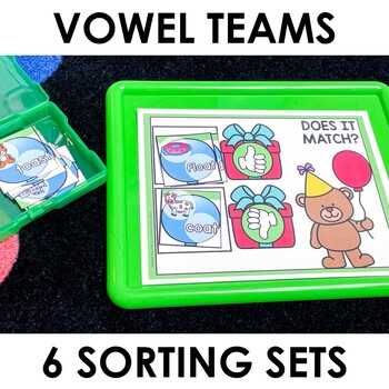 Science of Reading Centers, Activities, & Literacy Games - Vowel Teams