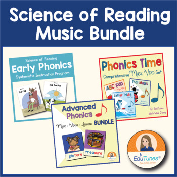 Preview of Science of Reading Music Bundle | BONUS Early Reading Success Class