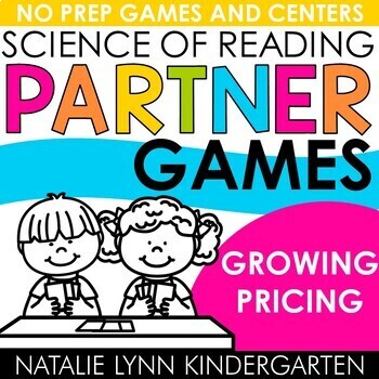 Preview of Science of Reading Partner Games | Science of Reading Centers Phonics Games