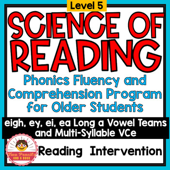 Preview of Science of Reading Phonics Fluency & Comprehension for Older Students - Level 5