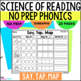 Science of Reading Phonics Intervention Say Tap, Map Digra