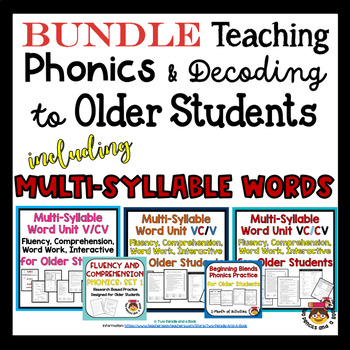 Preview of Science of Reading Phonics for Older Students Decoding Comprehension and Fluency