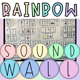 Science of Reading 2nd Grade Sound Wall | Rainbow Theme | NO PREP