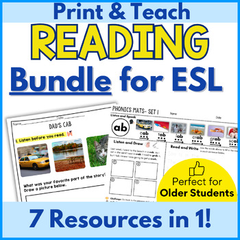 Preview of ESL Reading Comprehension, Science of Reading Small Group Activities, ESL K-12