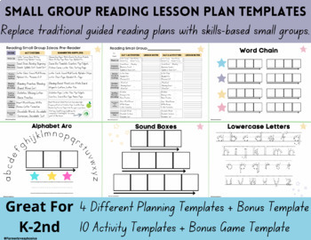 Preview of Science of Reading Small Group BUNDLE (Editable Planning Templates & Activities)