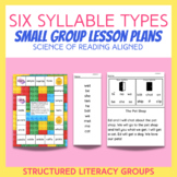Science of Reading Small Group Lesson Plans - Six Syllable Types