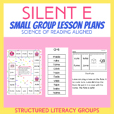 Science of Reading Small Group Lesson Plans - VCe / Silent E