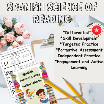 Preview of Science of Reading Spanish Letras Iniciales Fonetica y escritura Bundle