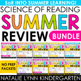 Science of Reading Summer Review Packet BUNDLE Kindergarte