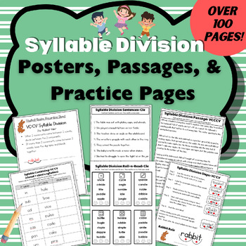 Preview of Syllable Division Teaching Guides, Activities, & Stories: Multisyllabic Words