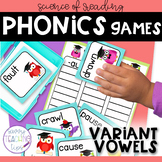 Science of Reading Variant Vowels Phonics Games