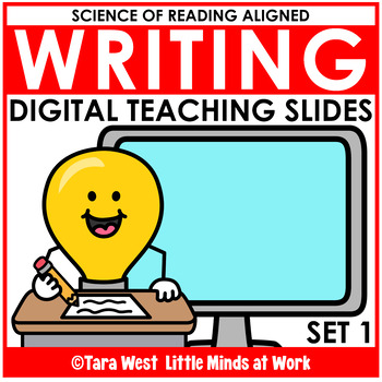 Preview of Science of Reading + Writing DIGITAL Writing Teaching Slides:SET 1 Illustrations