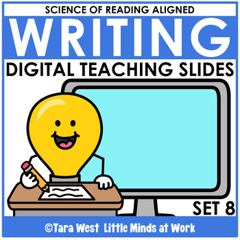 Preview of Science of Reading + Writing DIGITAL Writing Teaching Slides: SET 8 Research