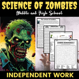 Science of Zombies - Activities Puzzles Middle & High Scho