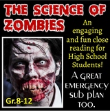 Science of Zombies - Activity & Sub Plan | Print & Distanc