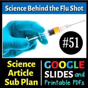 Preview of Science of the Flu Shot / Vaccines: Science Article #51 - (Google Slides & PDFs)